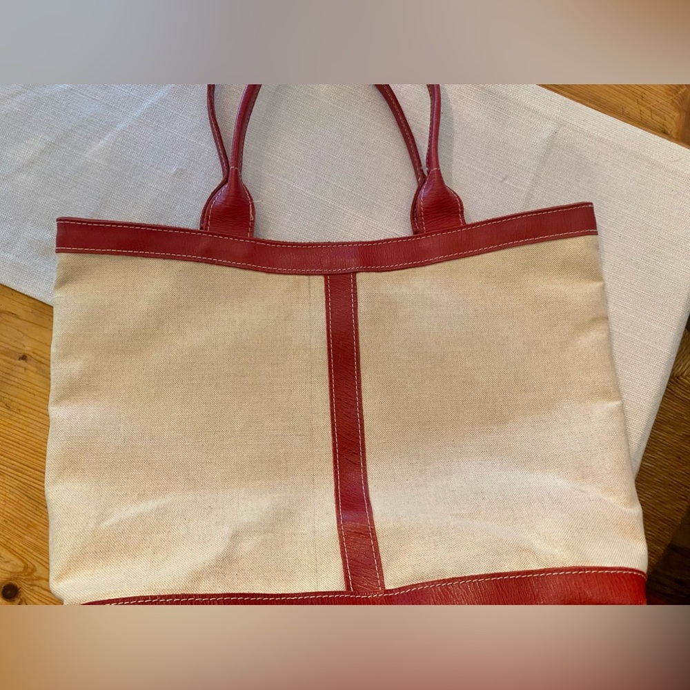Patricia Han canvas bag with leather trim